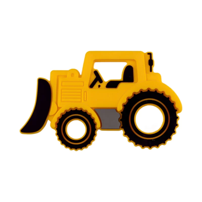 Siliconen bijtring - Bulldozer - Eigeel