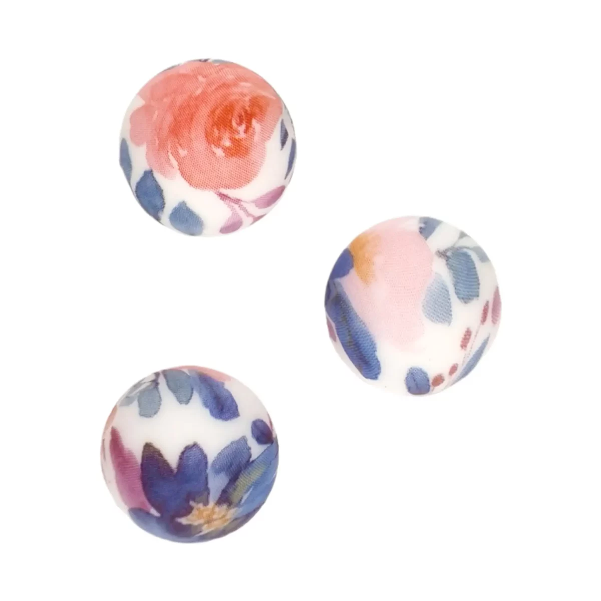 Silikonperlen - 16 mm - Rund - Aquarelldruck – Bild 2