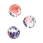 Silikonperlen - 16 mm - Rund - Aquarelldruck – Bild 2