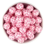 Siliconen Kralen - 16 mm - Rond - Pink Ribbon