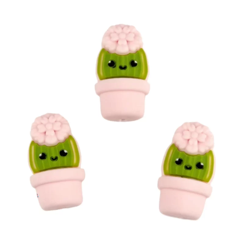 Perle de silicone - 3D - Cactus