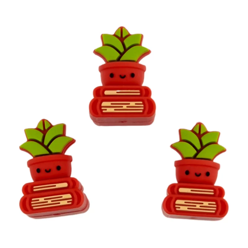 Perle de silicone - 3D - Livre des plantes