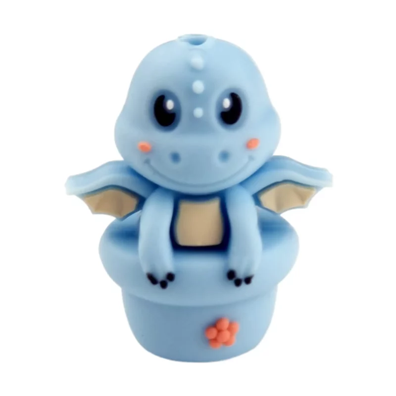 Perle de silicone - 3D - Pot à dragon