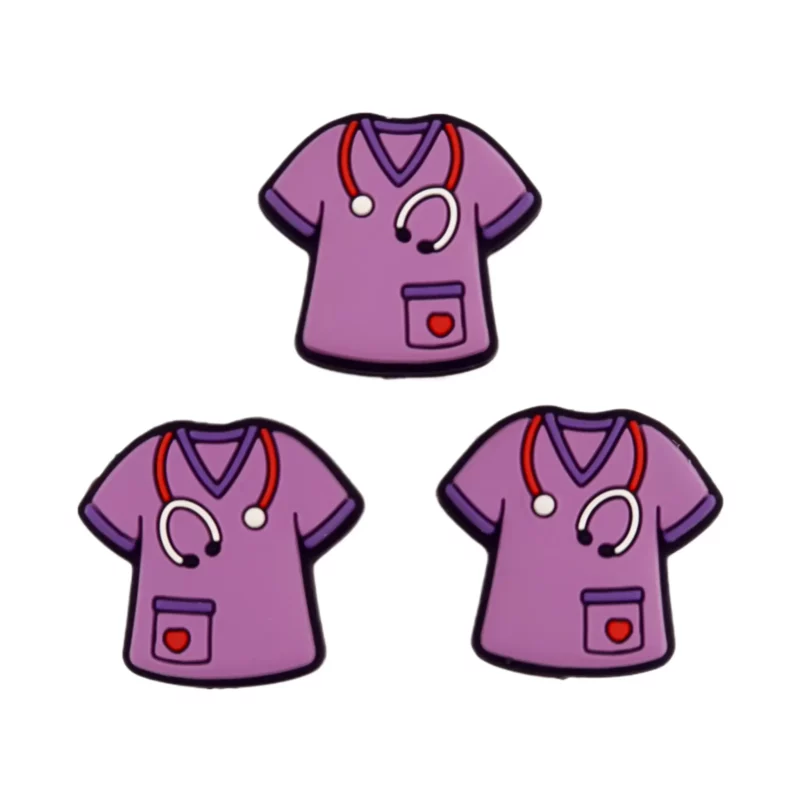 Silikonperlen - Scrubs - Weiches Lila