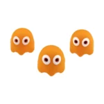 Siliconen Kraal - 3D - Pacman Spook - Papaya