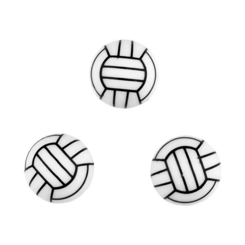 Siliconen kralen - Korfbal / Volleybal - 16 mm