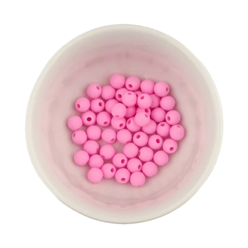Siliconen Kralen - Rond - 6 mm - Cotton Candy - Per 50 stuks