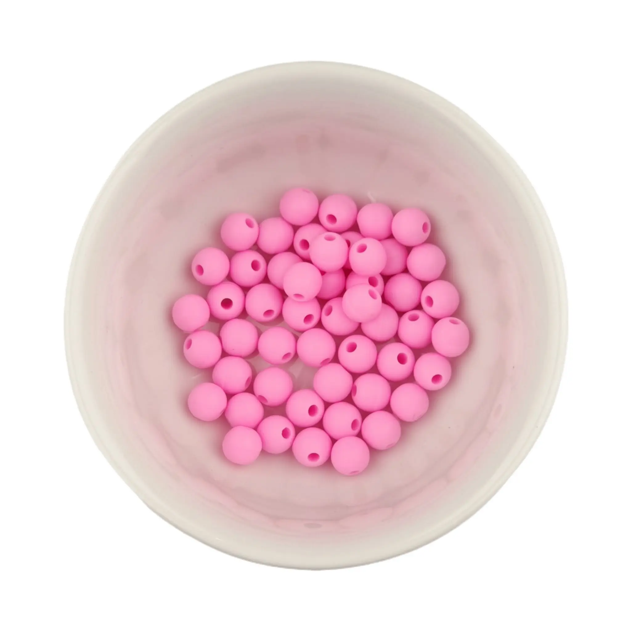 20241114_232641 Siliconen Kralen - Rond - 6 mm - Cotton Candy - Per 50 stuks - Afbeelding 1