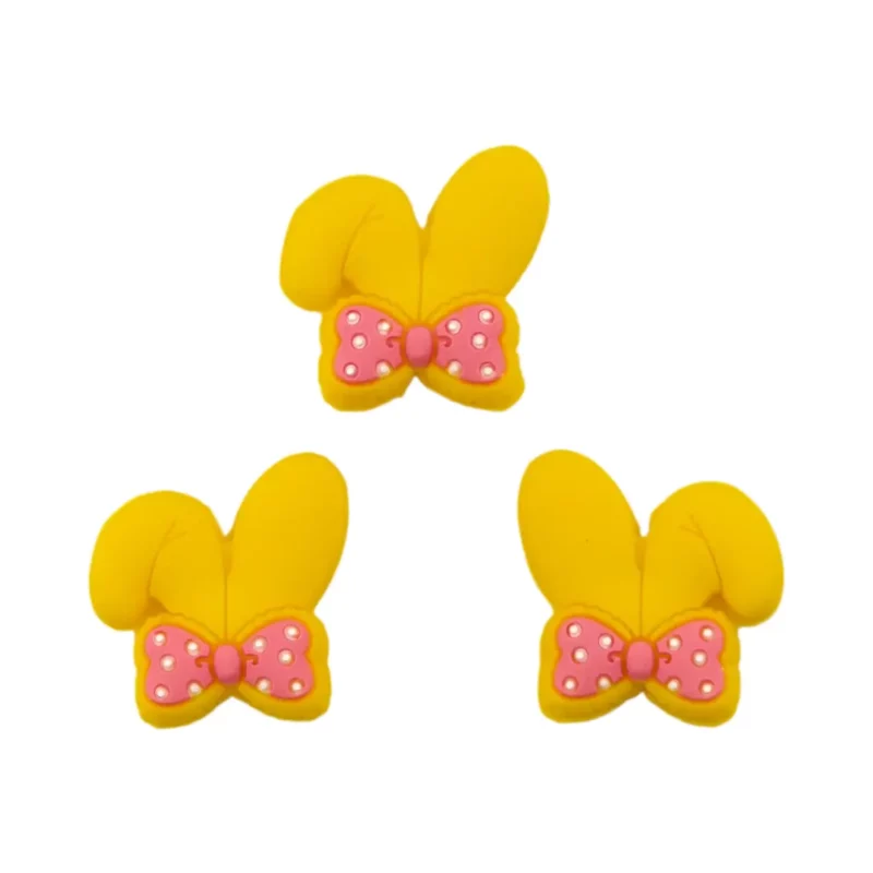 Siliconen kralen - Oren Paashaas / Konijn - Fel Geel