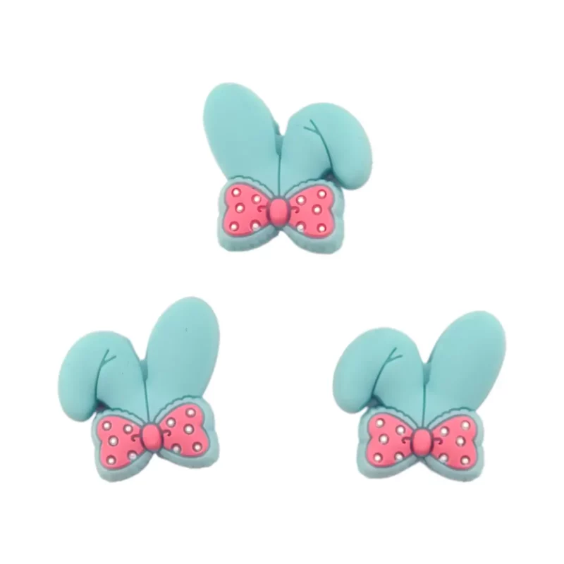 Siliconen kralen - Oren Paashaas / Konijn - Paradijs Blauw