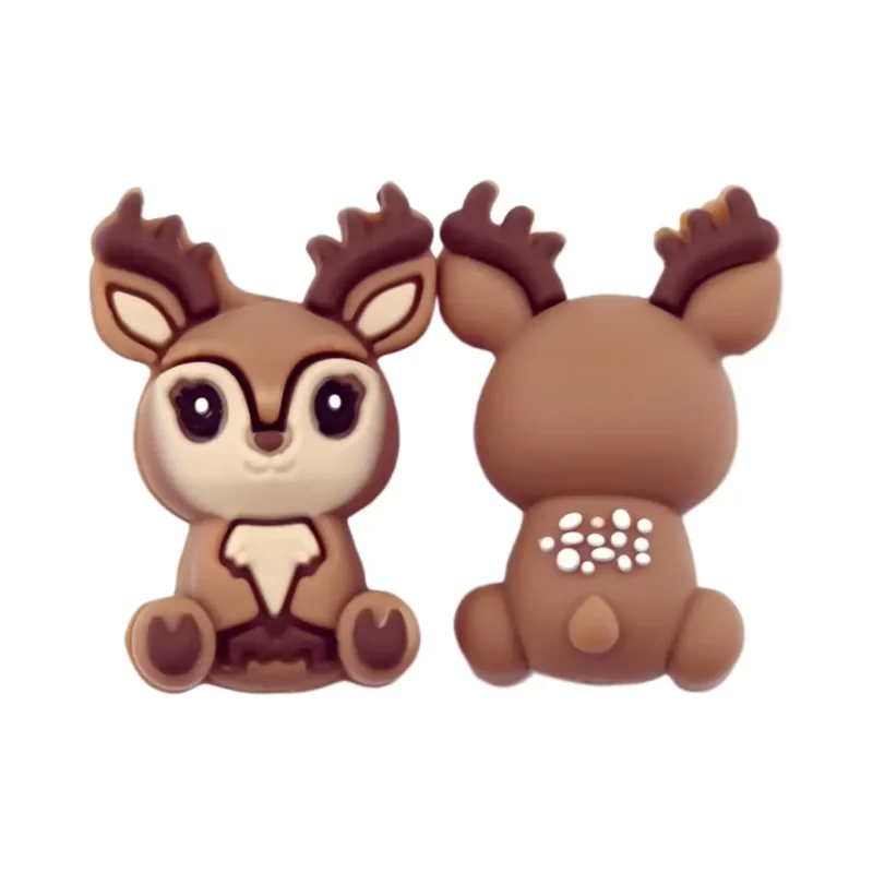 Silikonperle - 3D - GenericProductName - Milk chocolate/ Old lace