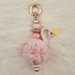 DIY Sleutel / Telefoonhanger - Zwaantje - Astilbe met Ruche