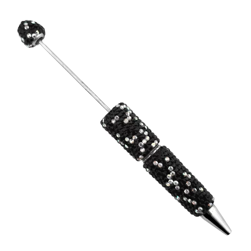 Perlenstecker - Sparkle - Schwarz - Pro Stück