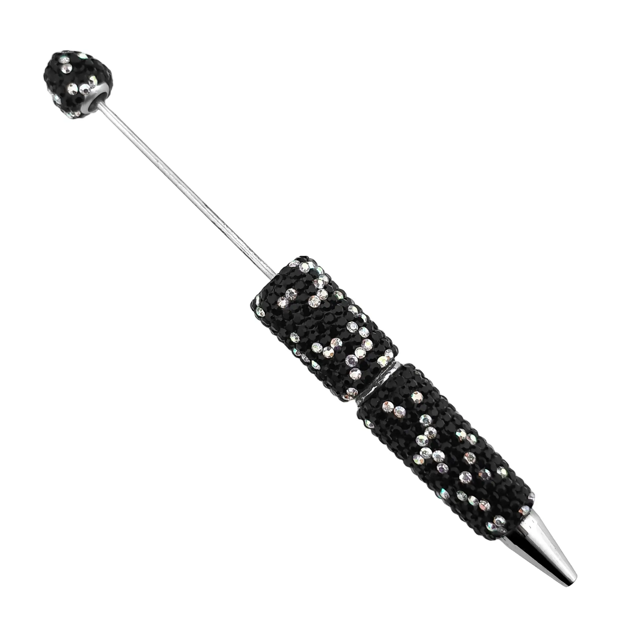 Namenlos-1127 Perlenstecker - Sparkle - Schwarz - Pro Stück – Bild 1