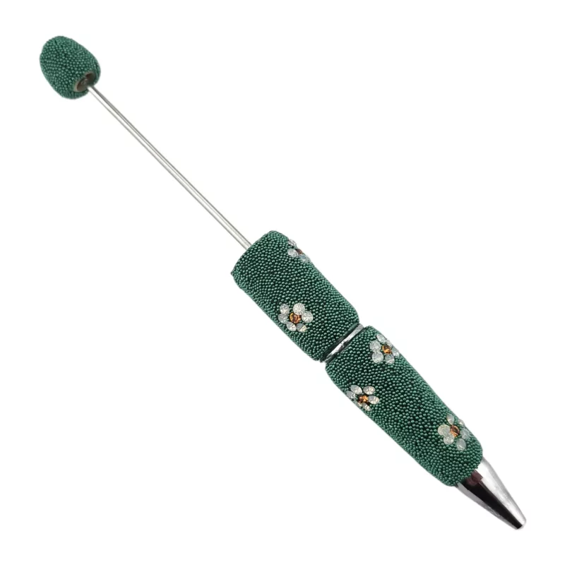 Épingle à perles - Fleur de galet - Vert sauge - Par pièce