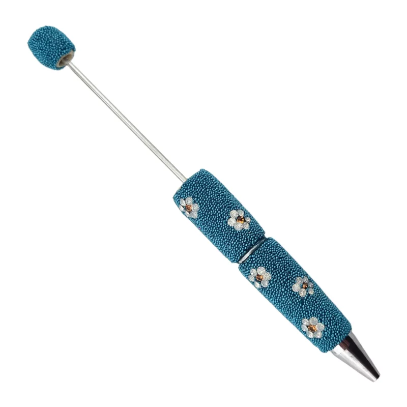 Stylo perle - Pebble Flower - Iris Blue - Par pièce