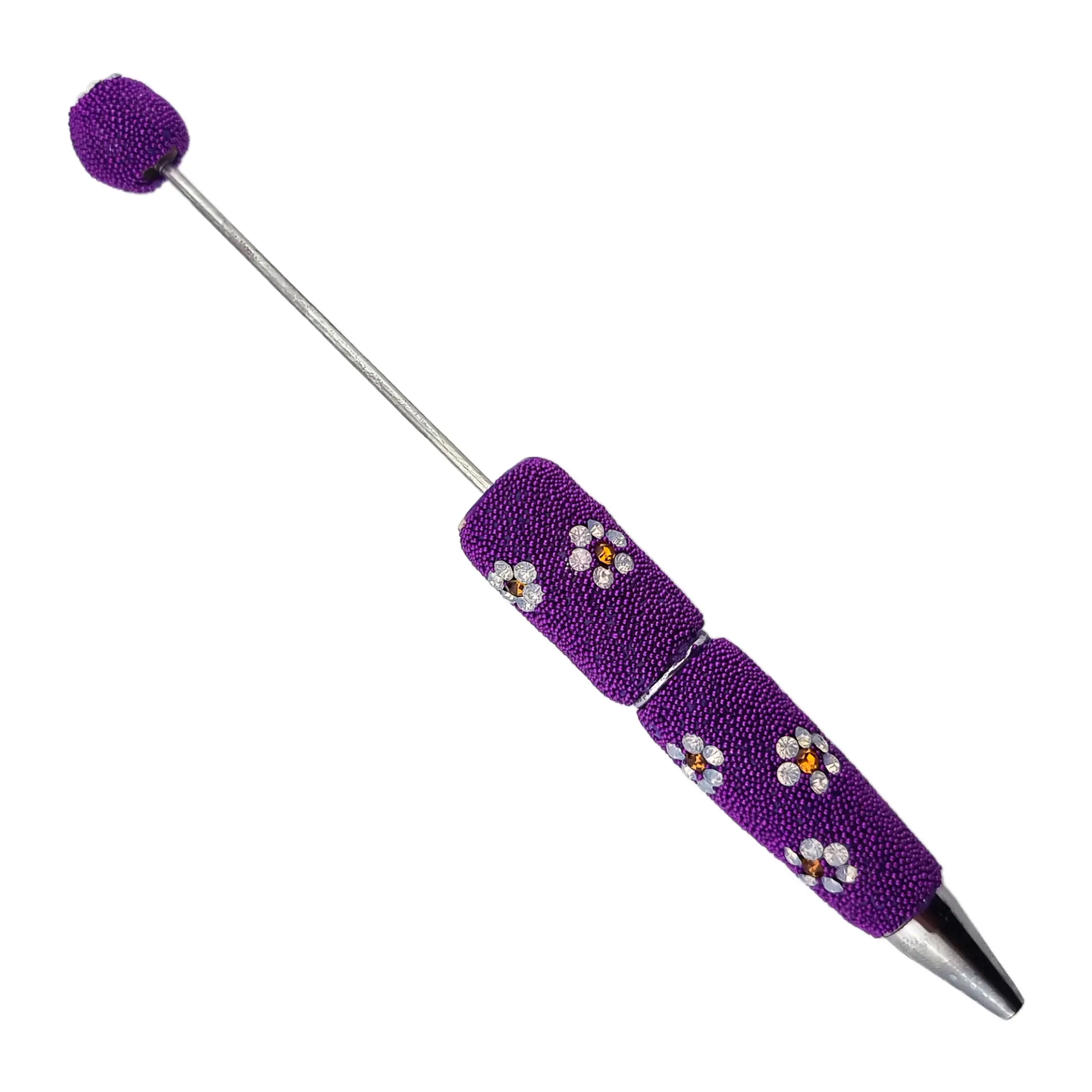Sans nom-1138 Stylo perle - Pebble Flower - Wicked Purple - Par pièce – Image 1