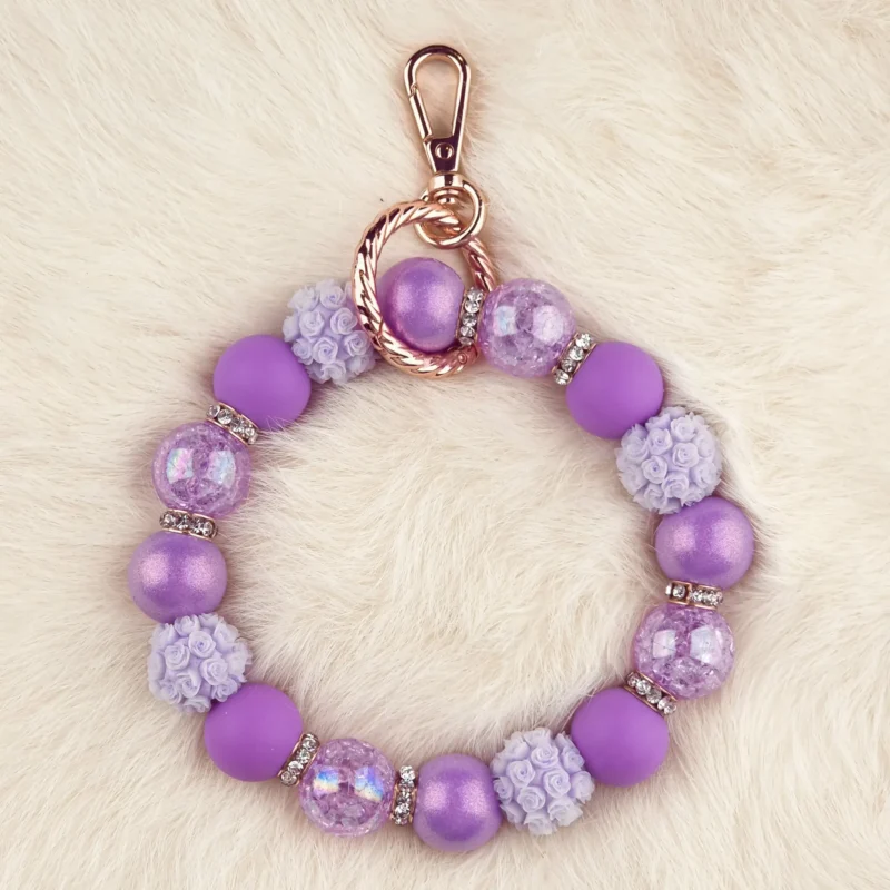 DIY Wristlet - Paars Parel Print - Violet Roosjes