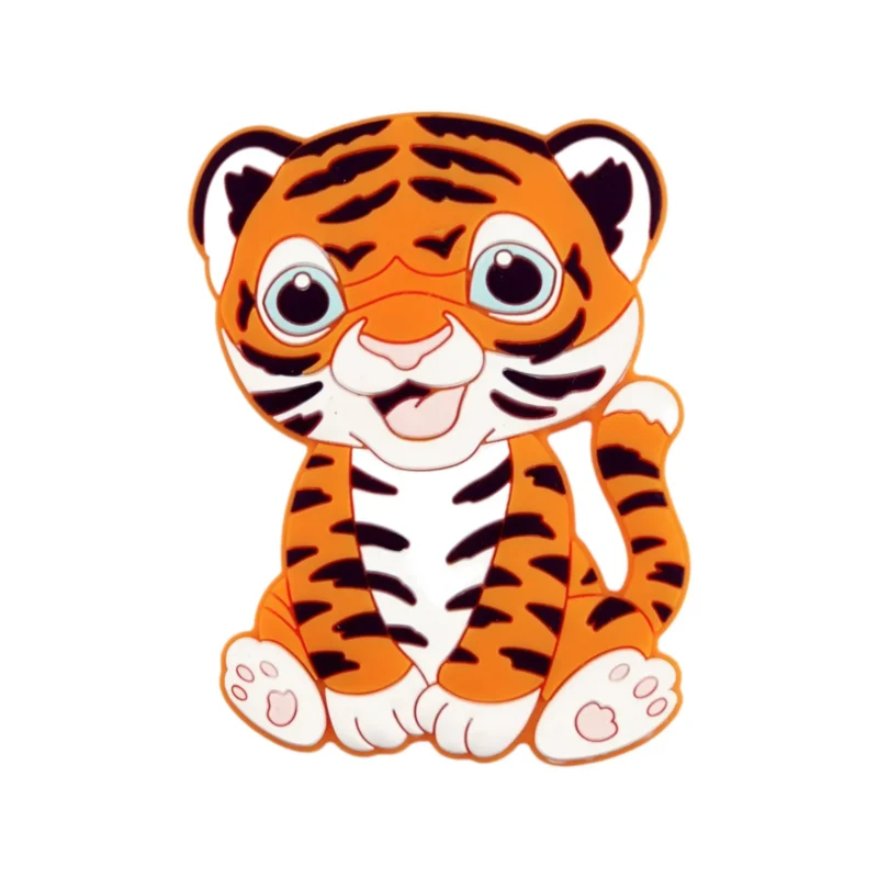 Siliconen bijtring - Tijger - Oranje