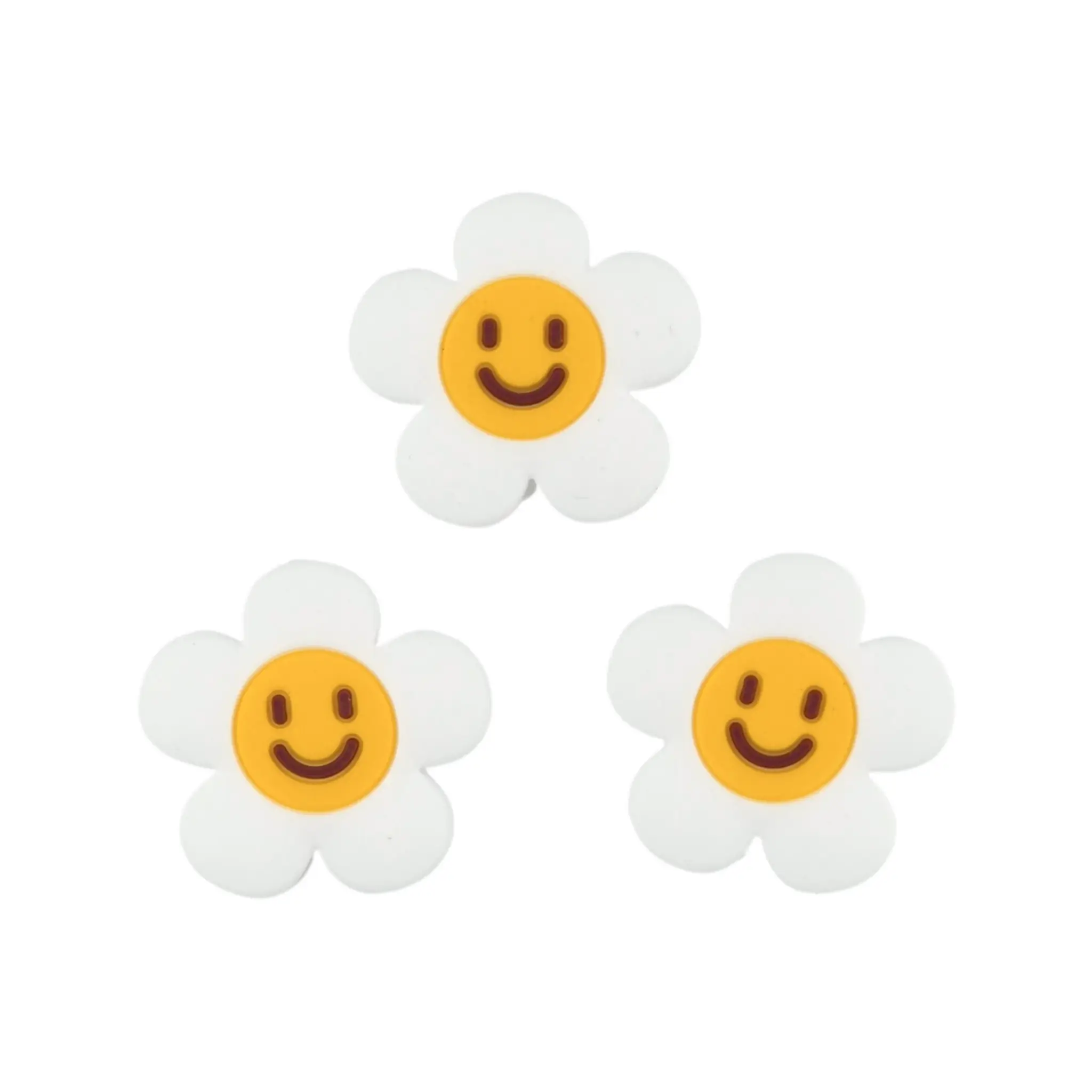 20241102_211543 Silikonperle - Smiley Gänseblümchen – Bild 1