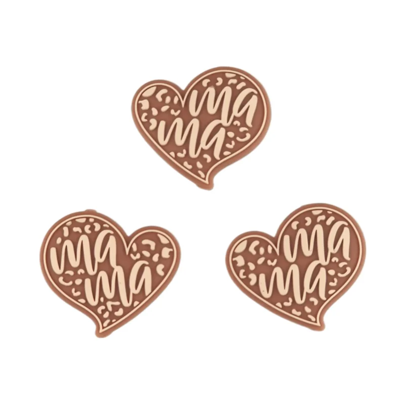 Siliconen Kraal - Mama - Milk Chocolate