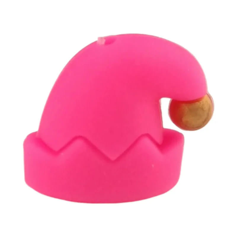 Siliconen kraal - Feestmuts - Fuchsia