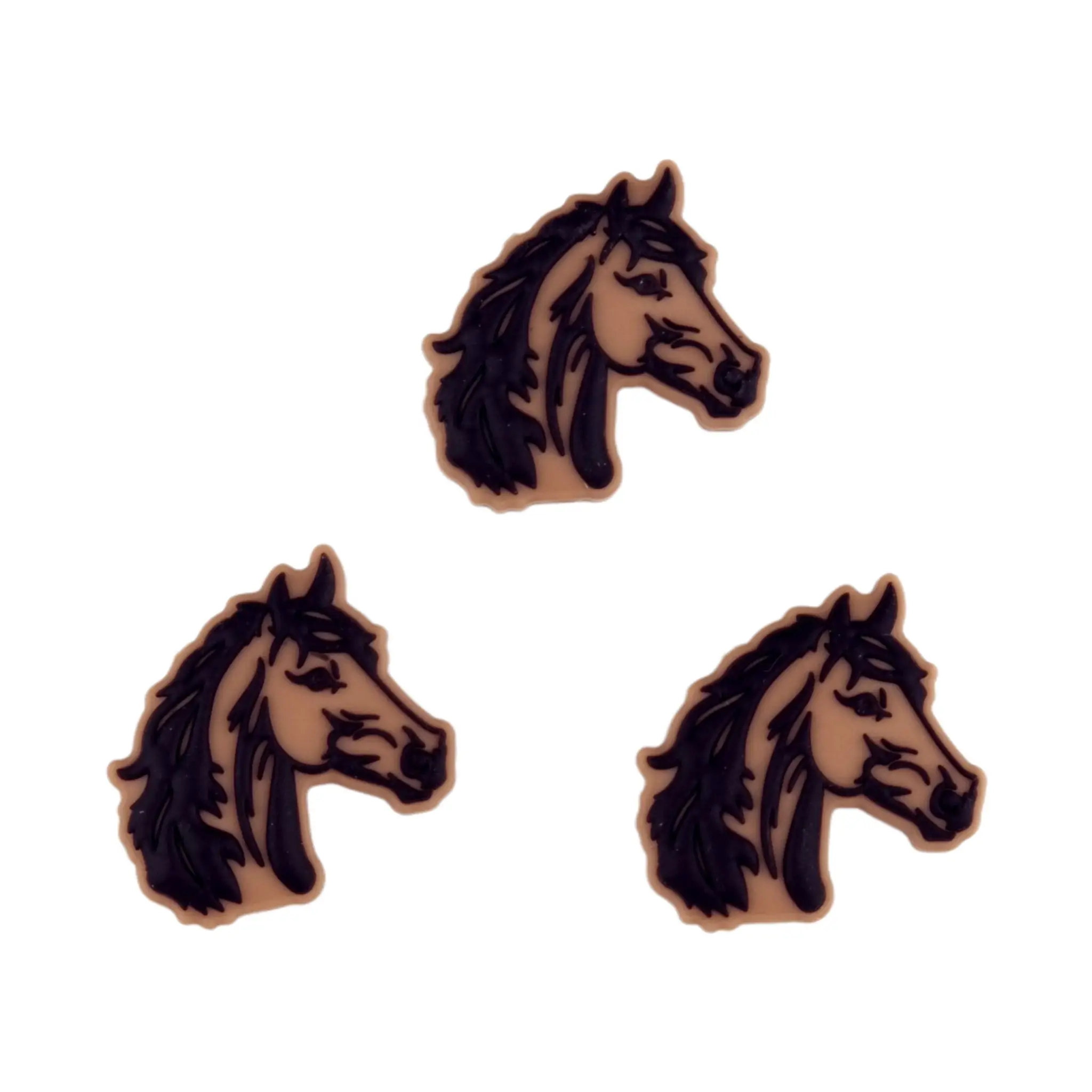 20241113_215251 Siliconen Kraal - Paarden Hoofd - Milk chocolate - Afbeelding 1