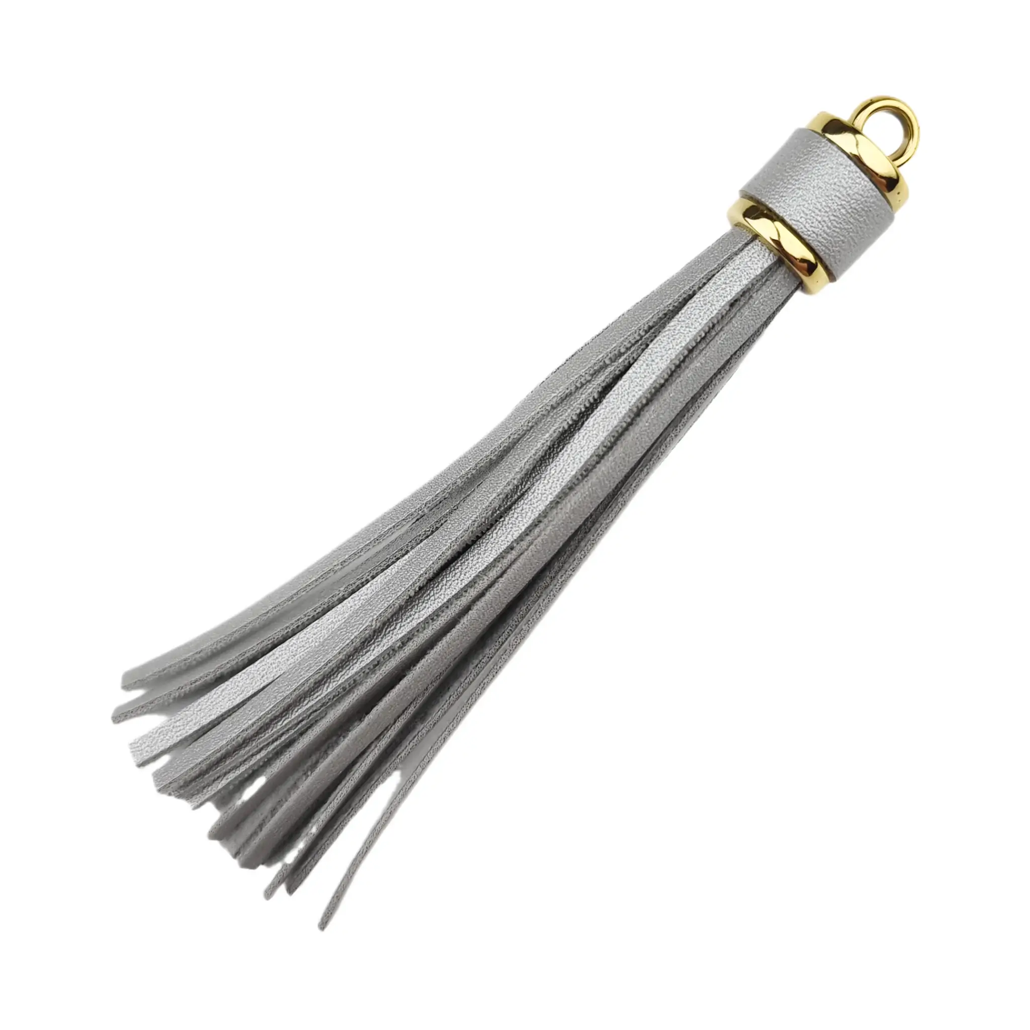 20250428_030600 Schlüsselanhänger Quaste - 100 x 14 mm - Silber/Gold – Bild 1