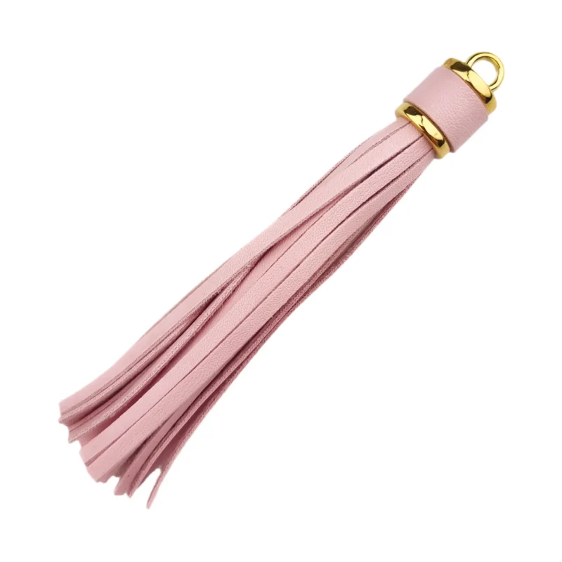 Schlüsselanhänger Quaste - 100 x 14 mm - Blüte/Gold