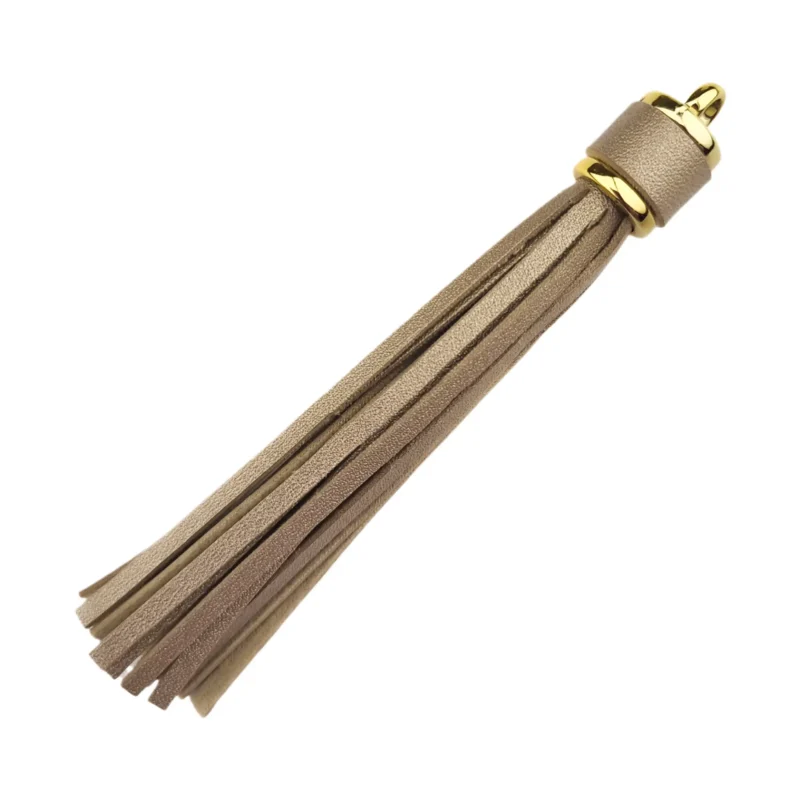 Schlüsselanhänger Quaste - 100 x 14 mm - Gold/Gold