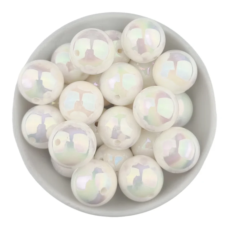 Acryl kraal - 20 mm - Glanzende Parel