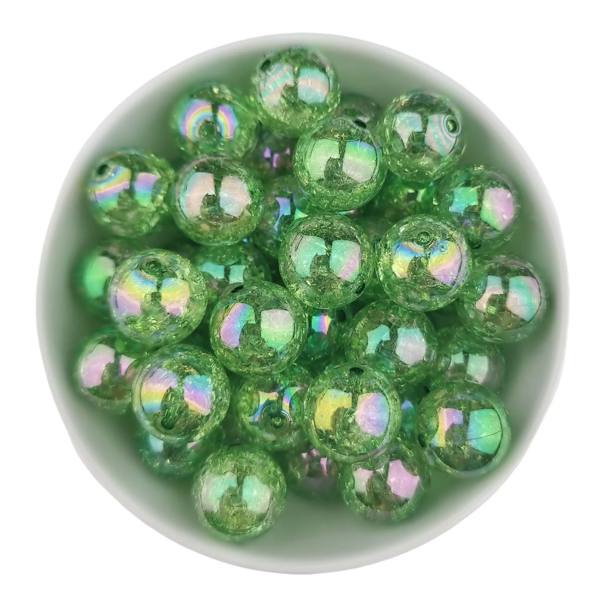 20250514_012751 Perle acrylique - Crackle - 12 mm - verte – Image 1