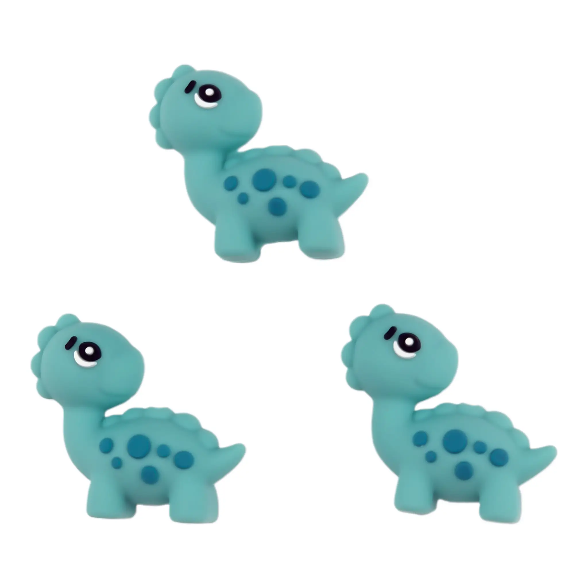 20250514_014147 Silikonperlen - 3D Brontosaurus mit Tupfen - Aruba – Bild 1