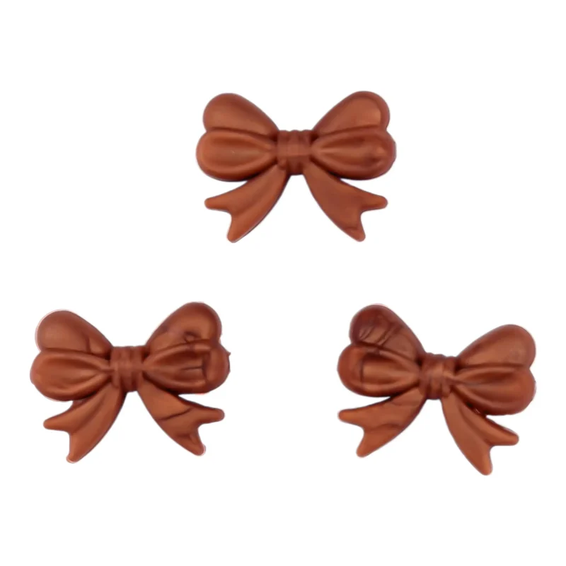 Siliconen kraal - Strik - Metallic Koper - Horizontaal Rijggat