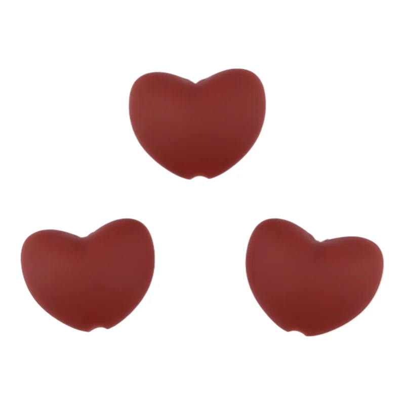 Siliconen kralen - Hart - Lever