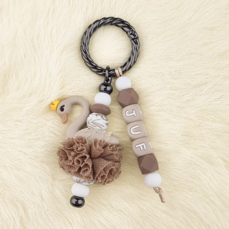 DIY Tashanger - Zwaantje - Juf - Taupe