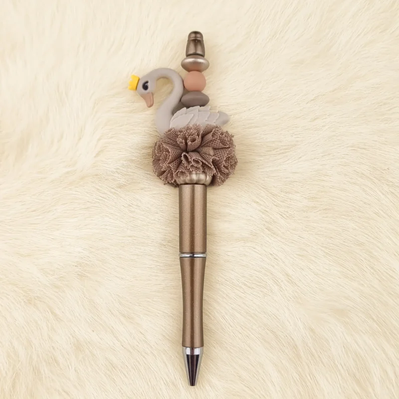 DIY Kralen pen Goud Bruin / Zwaan Taupe