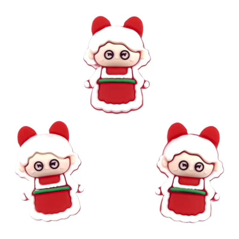 Siliconen kraal - 3D Oma met Schort