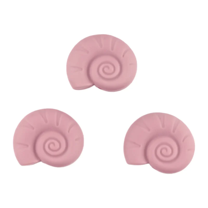 Siliconen kralen - Schelp / Fossiel - Rose