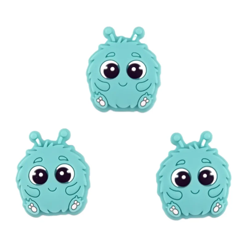 Siliconen kraal - Fluffy Monster - Aruba