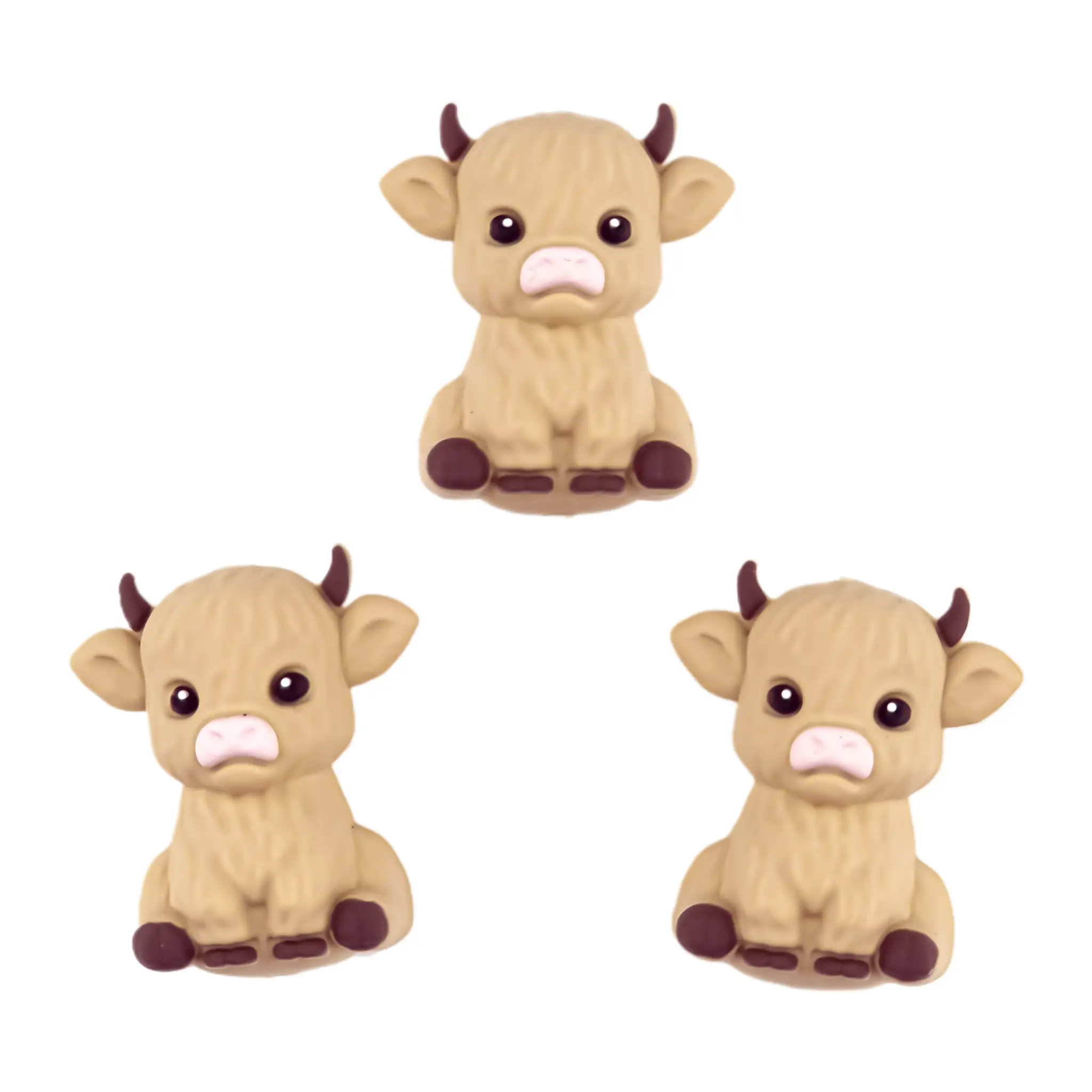 Namenlos-1212 Silikonperle - 3D - Schottisches Baby Highlander - Sand – Bild 1