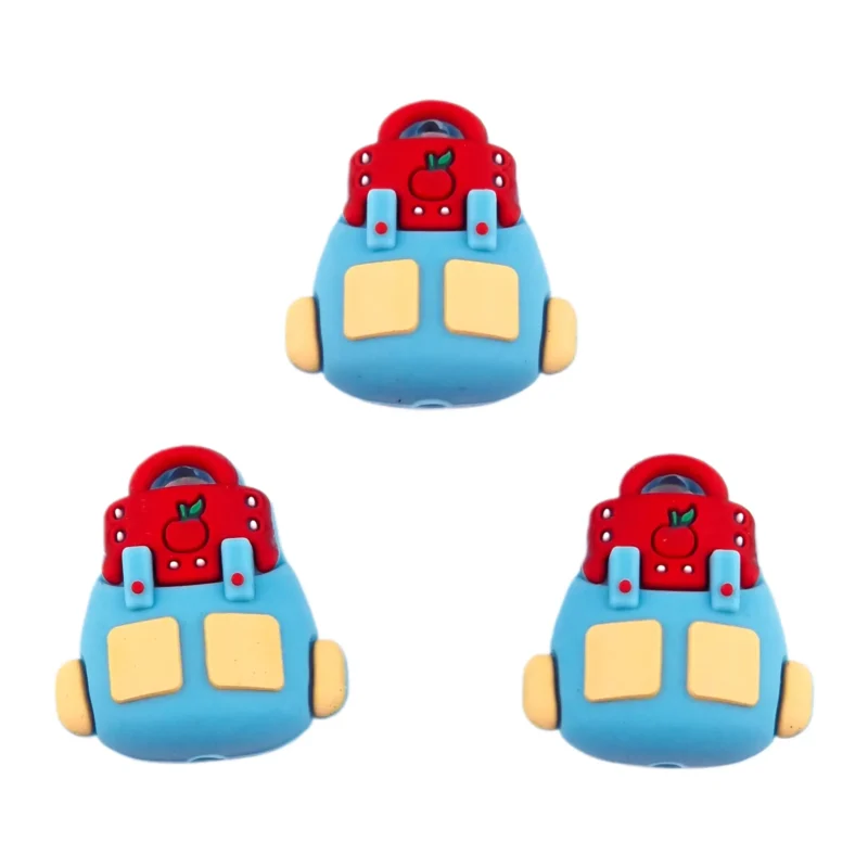 Siliconen kralen -  3D Rugtas - Schooltas