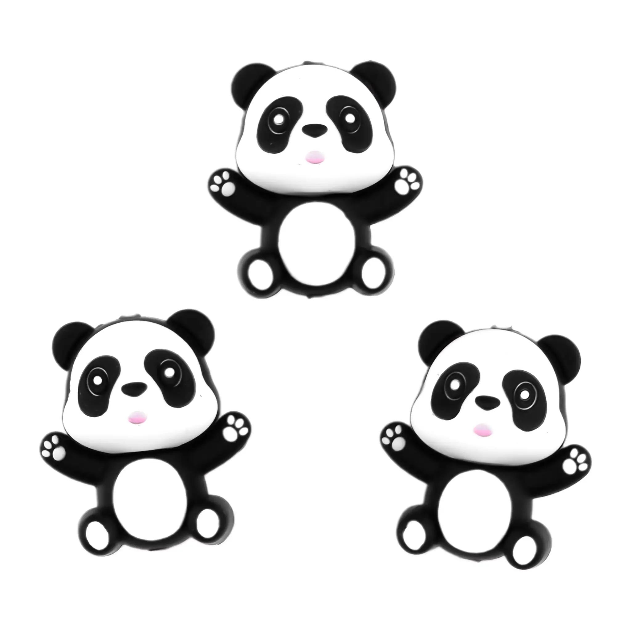 Sans nom-1217 Perle de silicone - 3D - Ours Panda – Image 1