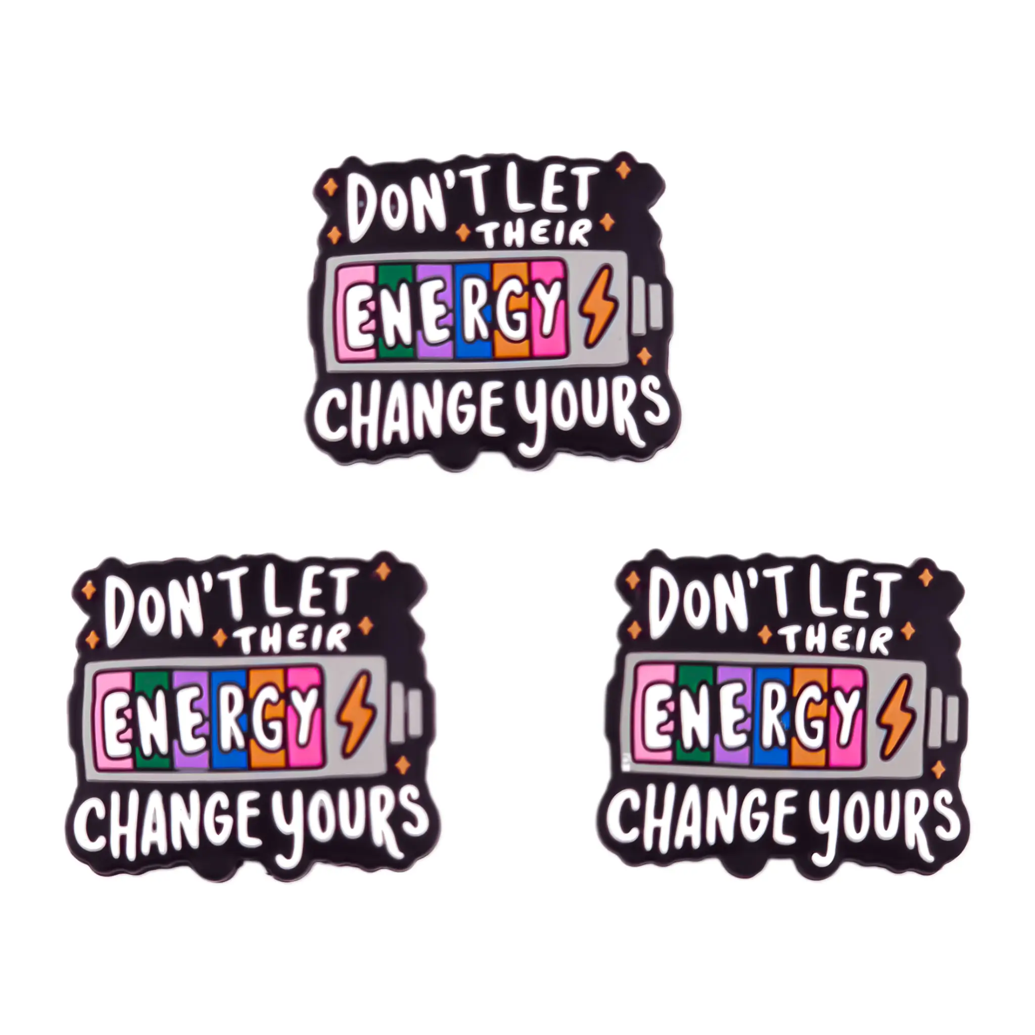 Naamloos-1227 Siliconen Kraal - Don't Let Their Energy Change Yours - Afbeelding 1