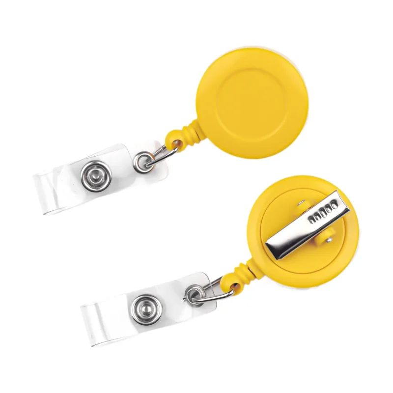 Ausweishalter mit Zugband - Gelb