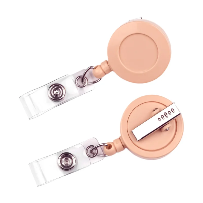 Ausweishalter mit Zugband - Pfirsich