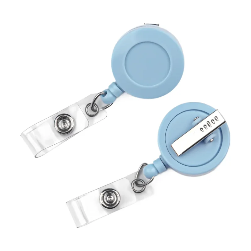 Ausweishalter mit Zugschnur - Aquablau