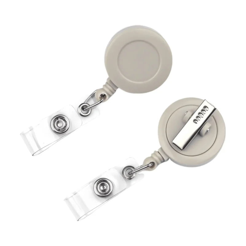 Ausweishalter mit Zugkordel - Egg Shell