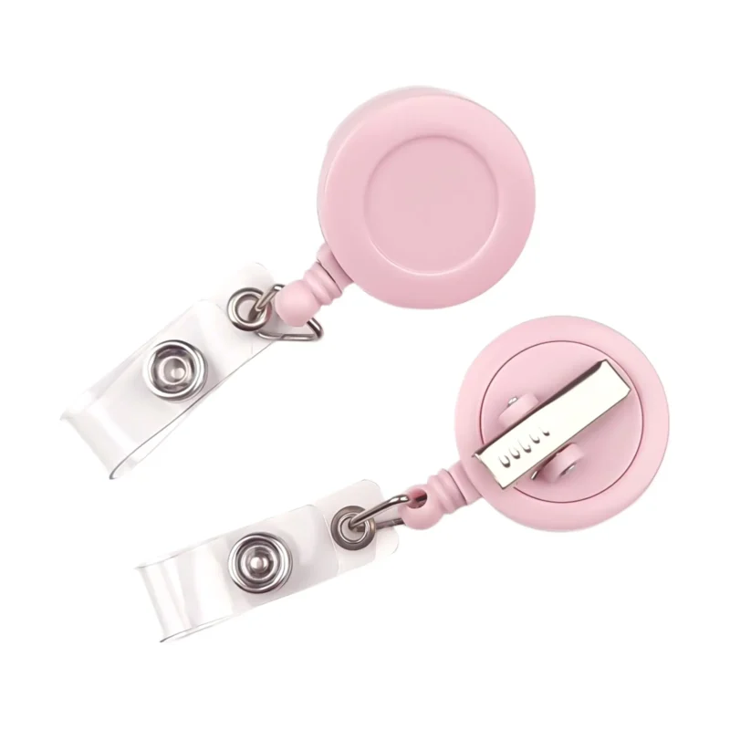 Ausweishalter mit Zugband - Zartrosa