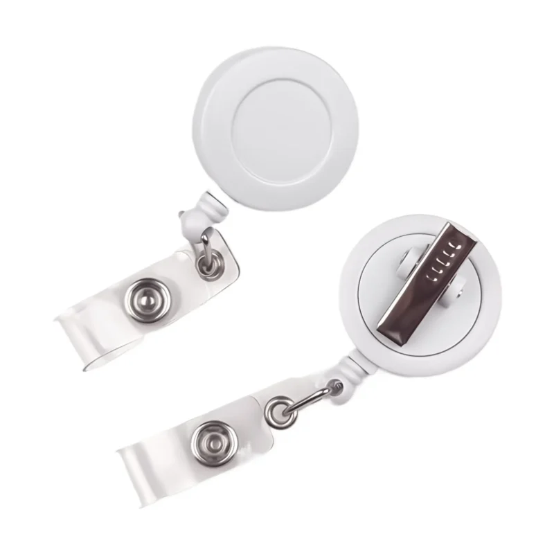 Ausweishalter mit Zugband - Weiß